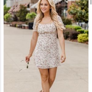 Pink Lily Floral Dress